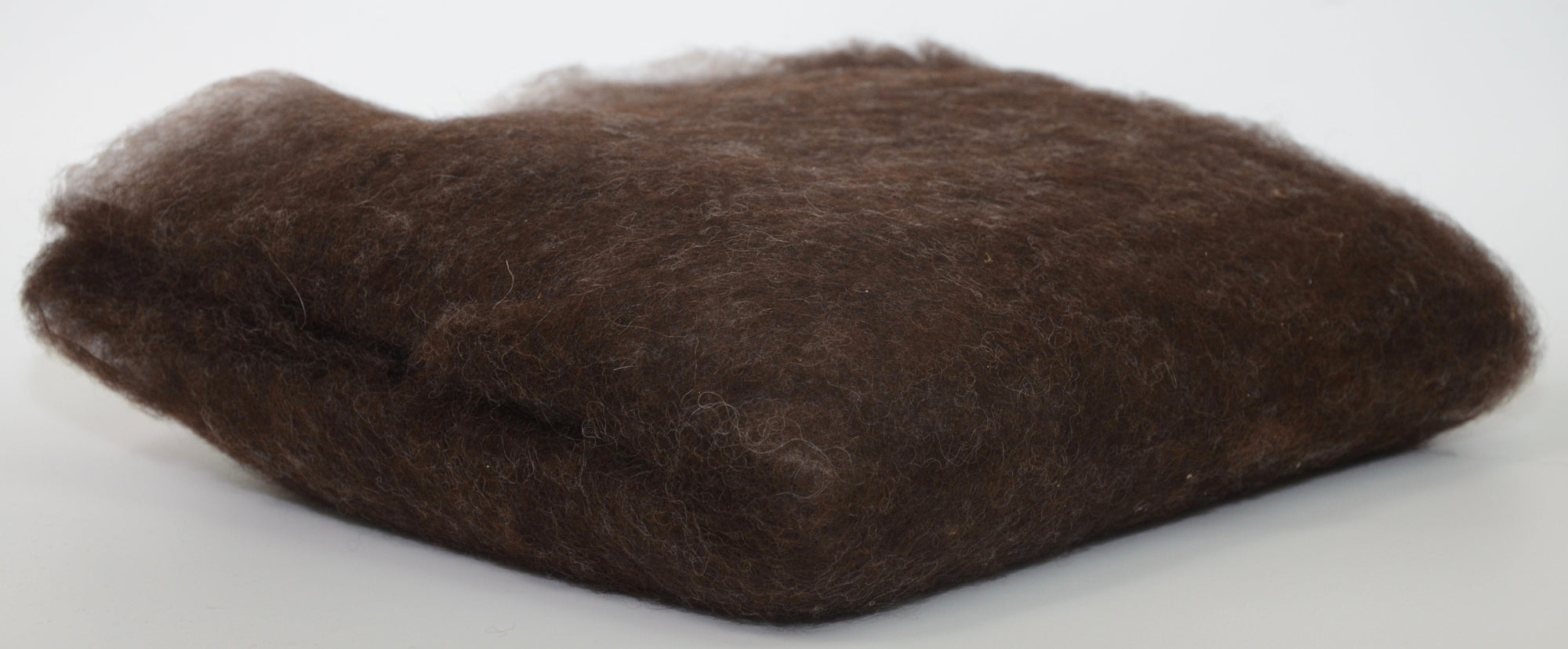 NATURAL DARK BROWN- American Farm, Medium Grade Wool Batt- Needle Felting, Wet Felting, Spinning