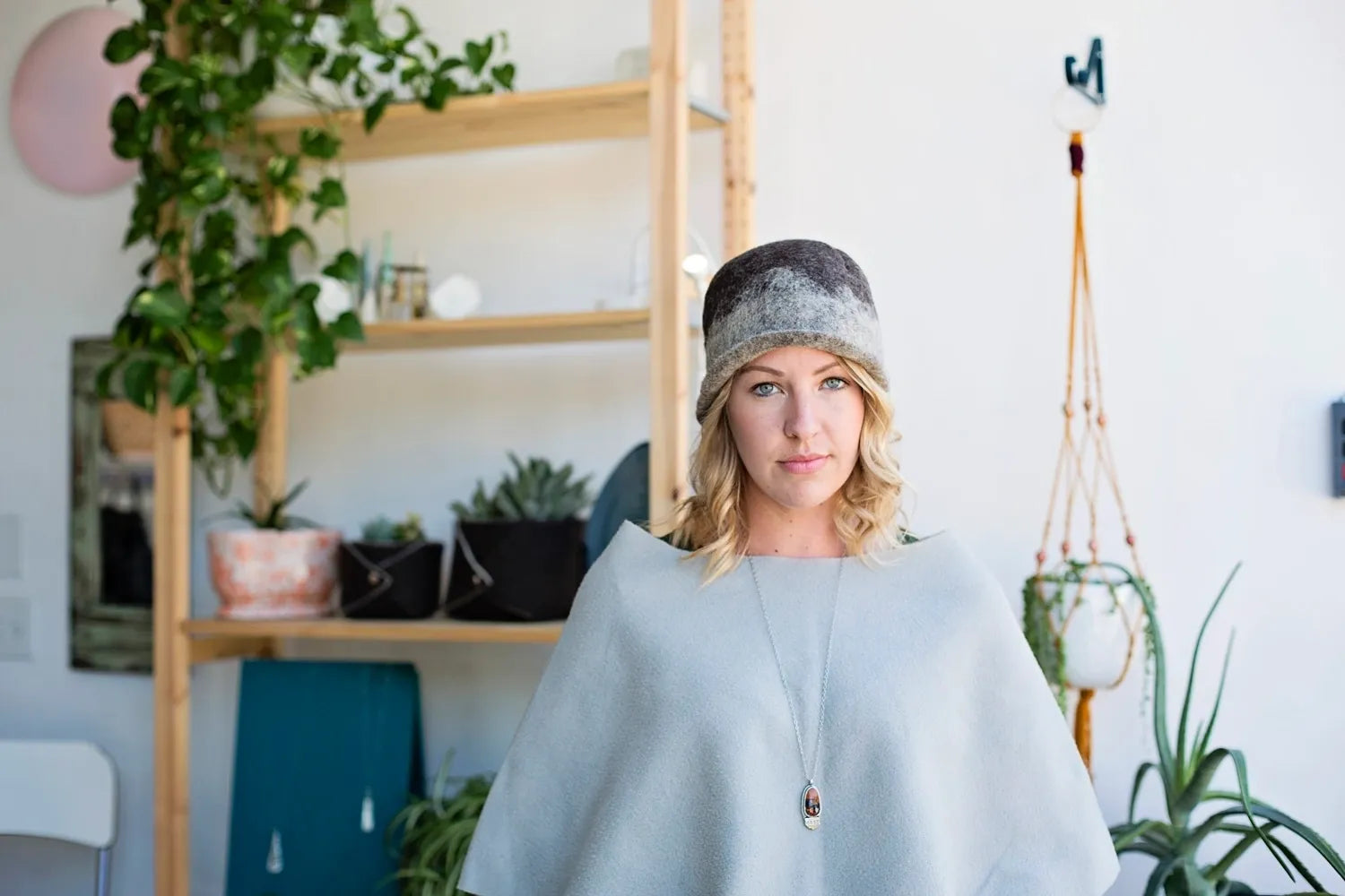 Modern Cloche in Brown