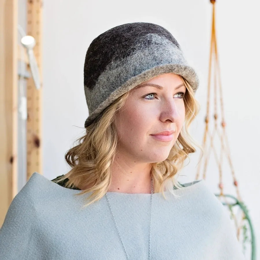 Modern Cloche in Brown