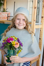 Modern Cloche in Gray/Tan