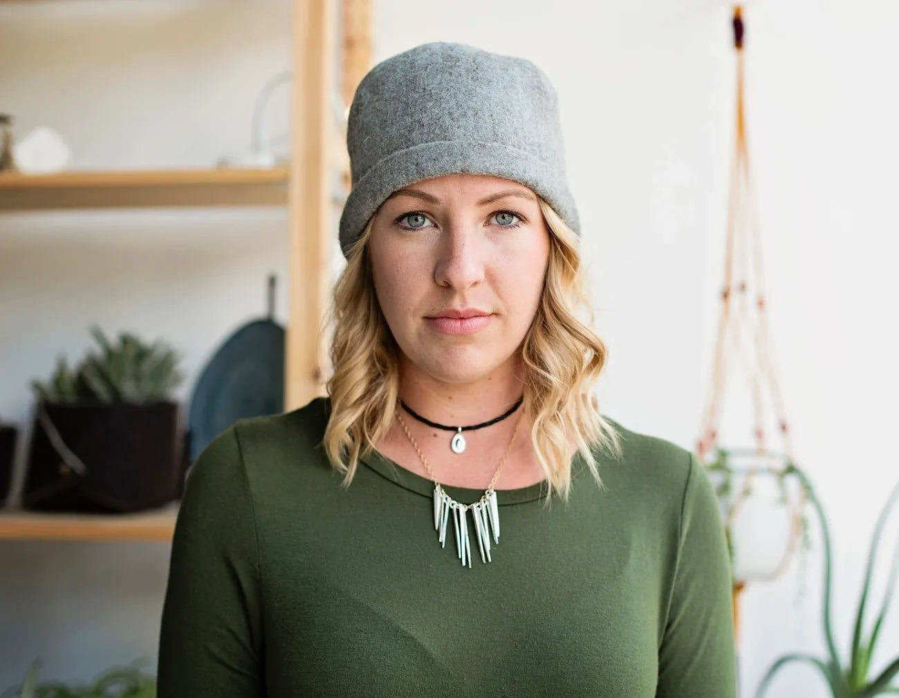 Modern Cloche in Rustic Gray