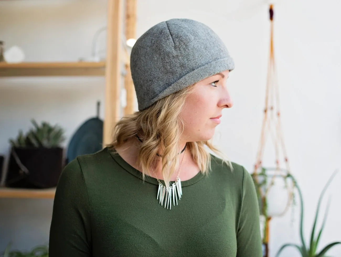 Modern Cloche in Rustic Gray