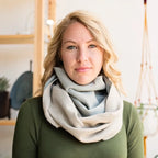 Infinity Scarf in Gray/Tan