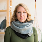 Infinity Scarf in Black/Gray