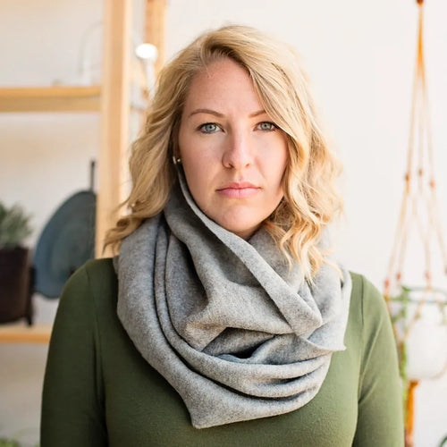 Infinity Scarf in Rustic Gray
