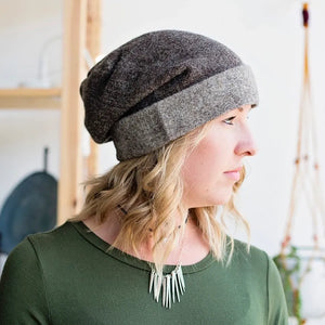 Slouchy Hat in Rustic Brown