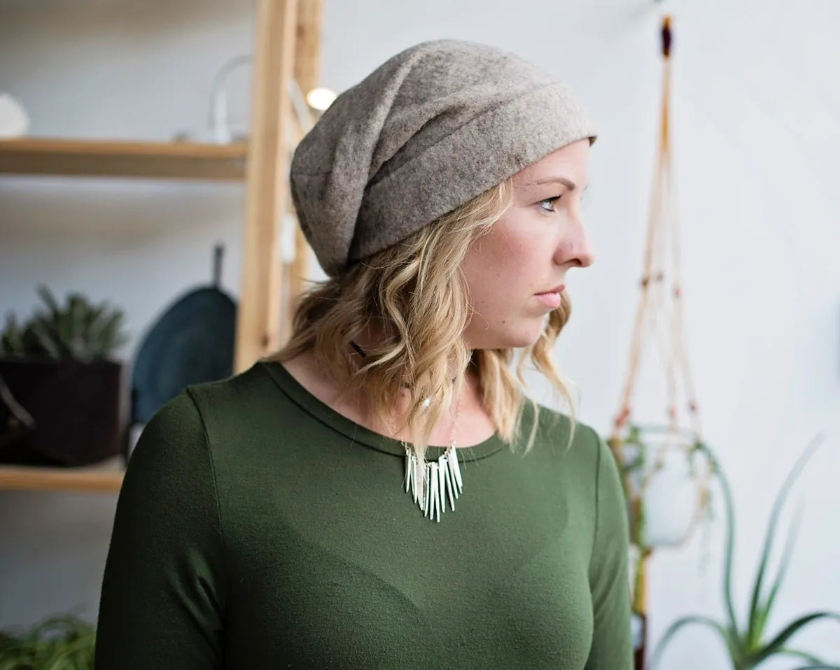 Slouchy Hat in Rustic Tan