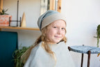 Slouchy Hat in Gray/Tan