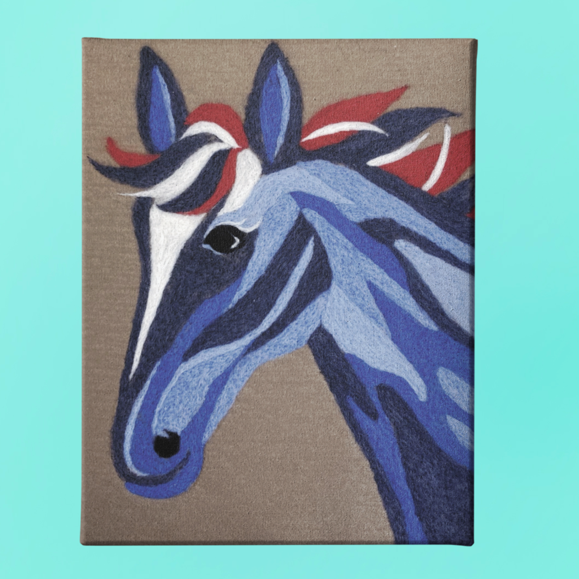 Felted Horse Needle-Felting Kit | 100% Wool & Recycled Plastic | 10 x 13 inches