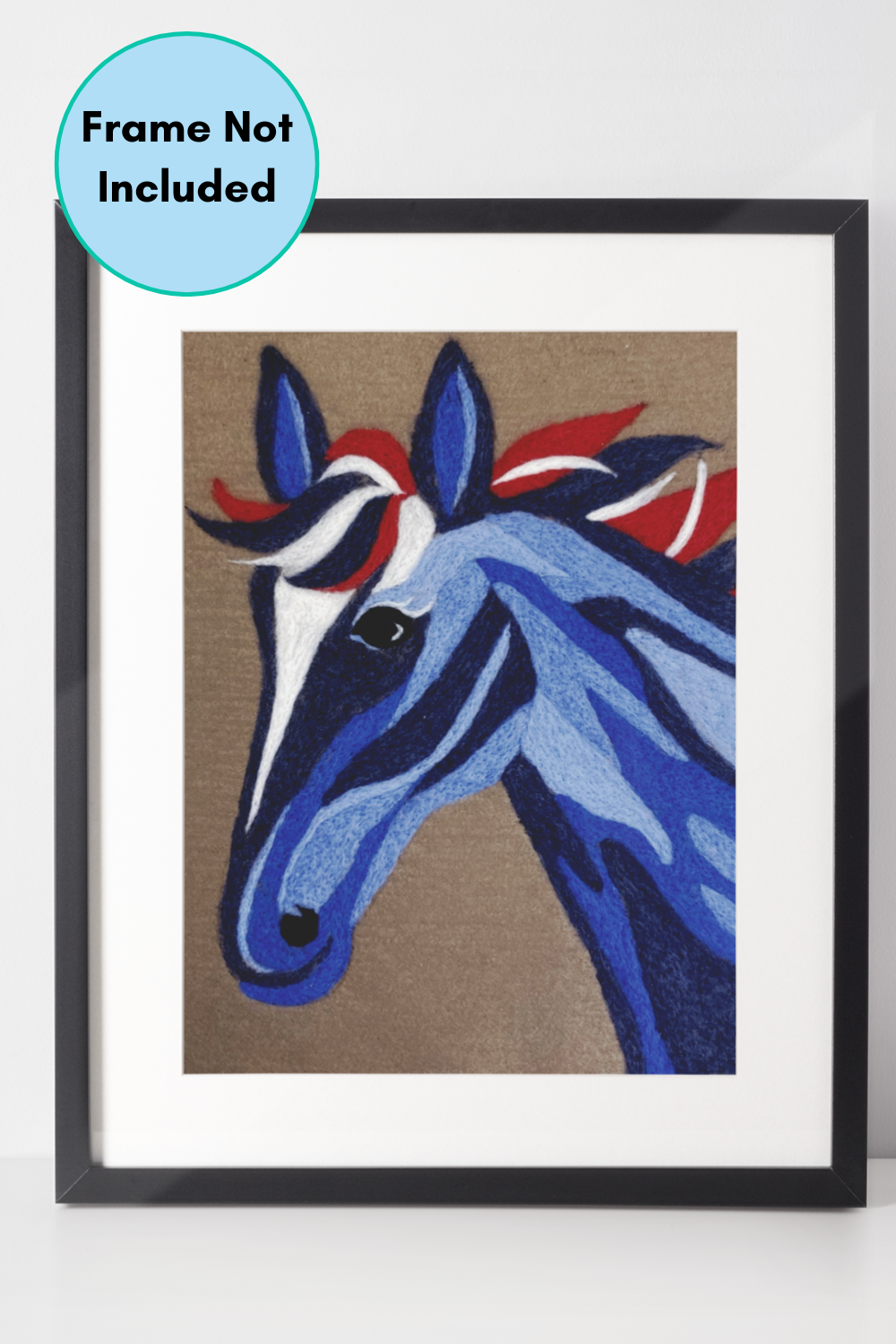 Felted Horse Needle-Felting Kit | 100% Wool & Recycled Plastic | 10 x 13 inches