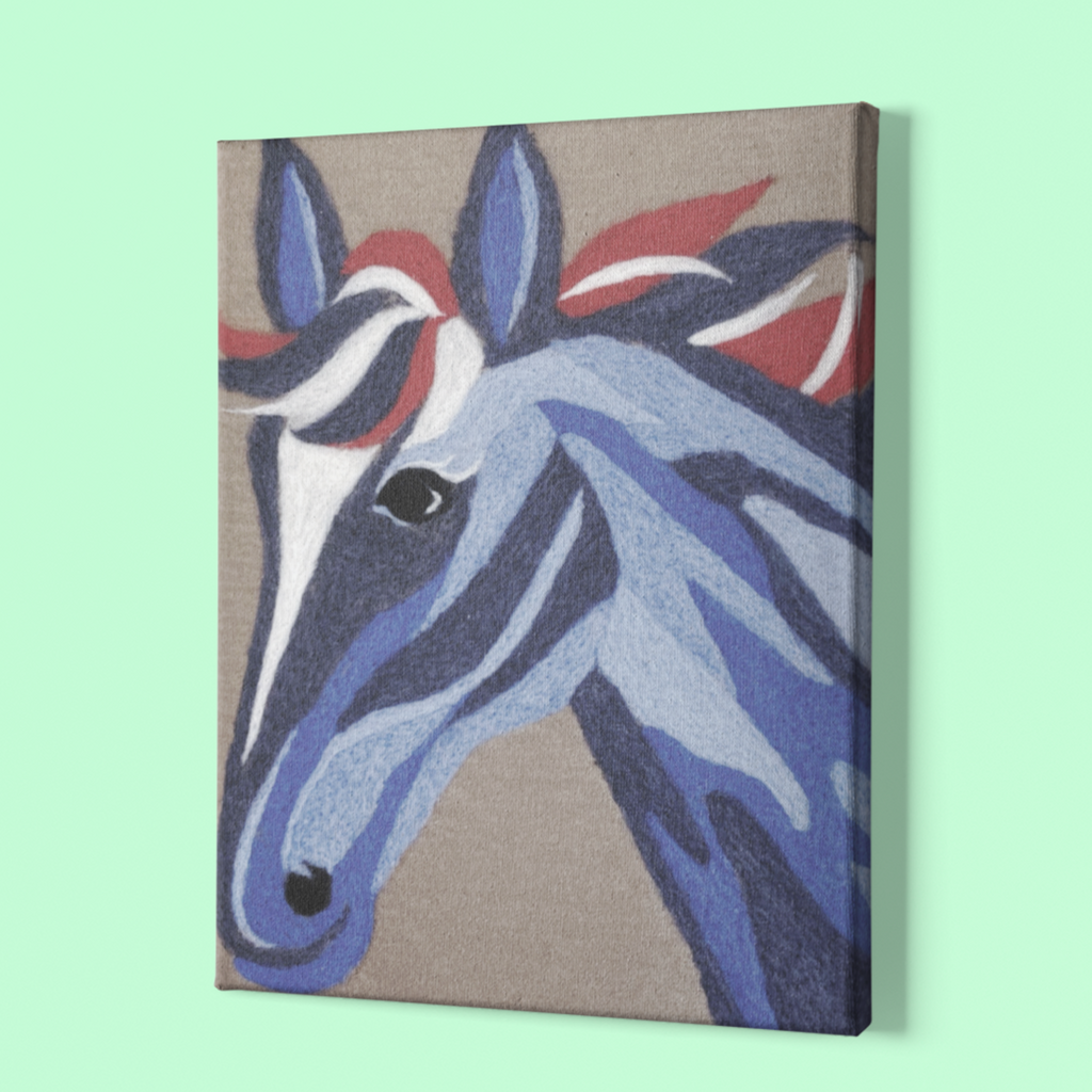 Felted Horse Needle-Felting Kit | 100% Wool & Recycled Plastic | 10 x 13 inches