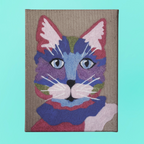 Cat Needle-Felting Kit | 100% Wool & Recycled Plastic | 10 x 13 inches
