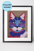 Cat Needle-Felting Kit | 100% Wool & Recycled Plastic | 10 x 13 inches