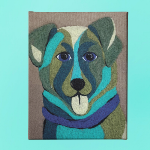 Pup Needle-Felting Kit | 100% Wool & Recycled Plastic | 10 x 13 inches