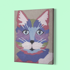 Cat Needle-Felting Kit | 100% Wool & Recycled Plastic | 10 x 13 inches