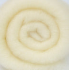 MINI-BATT: NATURAL WHITE-  Wool Batting for Felting, Spinning, Weaving, Fiber Art