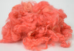 CORAL- Hand-Dyed Wool Locks- Needle Felting, Wet Felting, Fiber Art