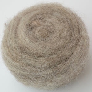 NATURAL BROWN- American Farm Wool- Medium Grade Wool Roving for Felting, Spinning, Weaving, Fiber Art