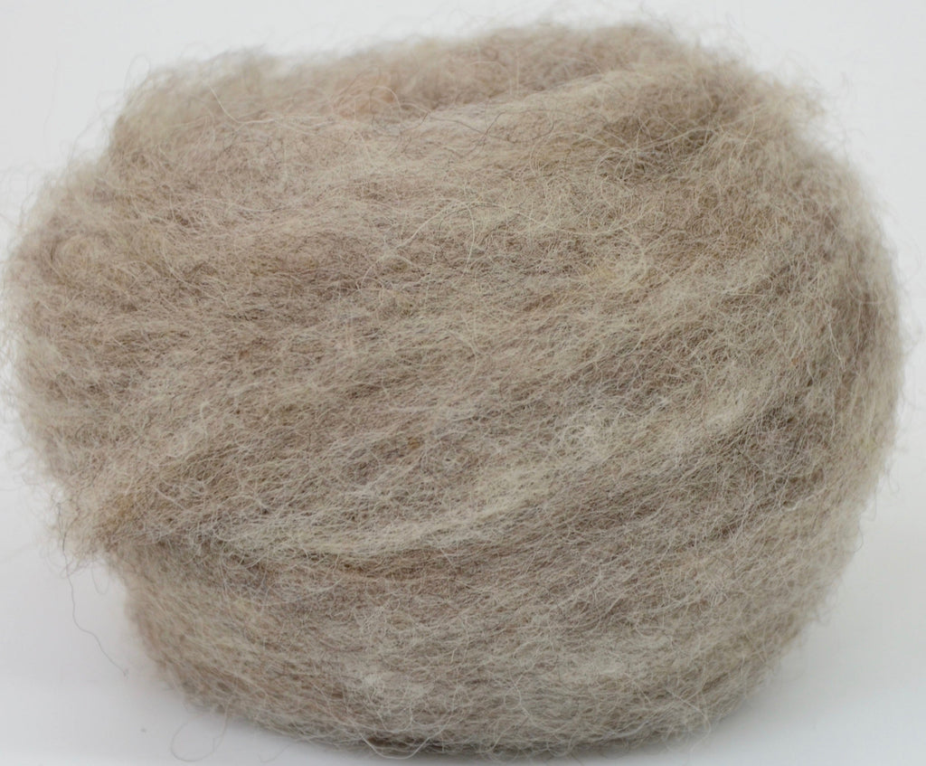NATURAL BROWN- American Farm Wool- Medium Grade Wool Roving for Felting, Spinning, Weaving, Fiber Art