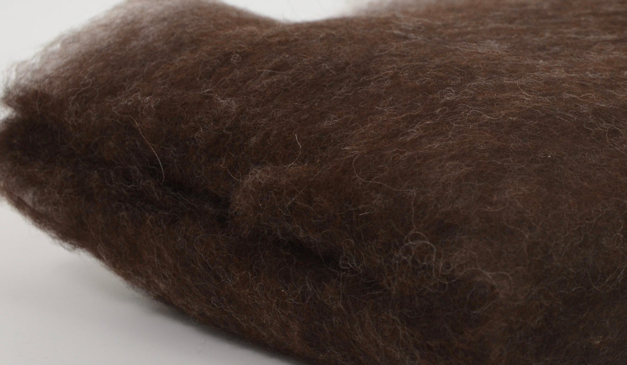 NATURAL DARK BROWN- American Farm, Medium Grade Wool Batt- Needle Felting, Wet Felting, Spinning