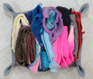 WOOL SCRAP BAG, 8 ounces* of Crafters Inspiration
