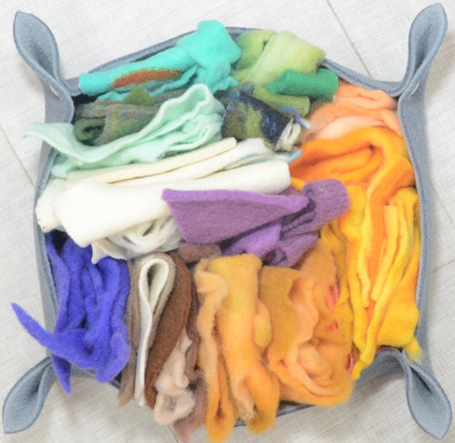 WOOL SCRAP BAG, 8 ounces* of Crafters Inspiration