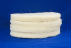 100% Wool, 4 Coaster Blanks for Needle Felting-Natural
