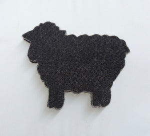 100% Wool, 4 Sheep Coaster Blanks