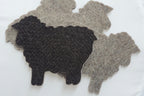 100% Wool, 4 Sheep Coaster Blanks