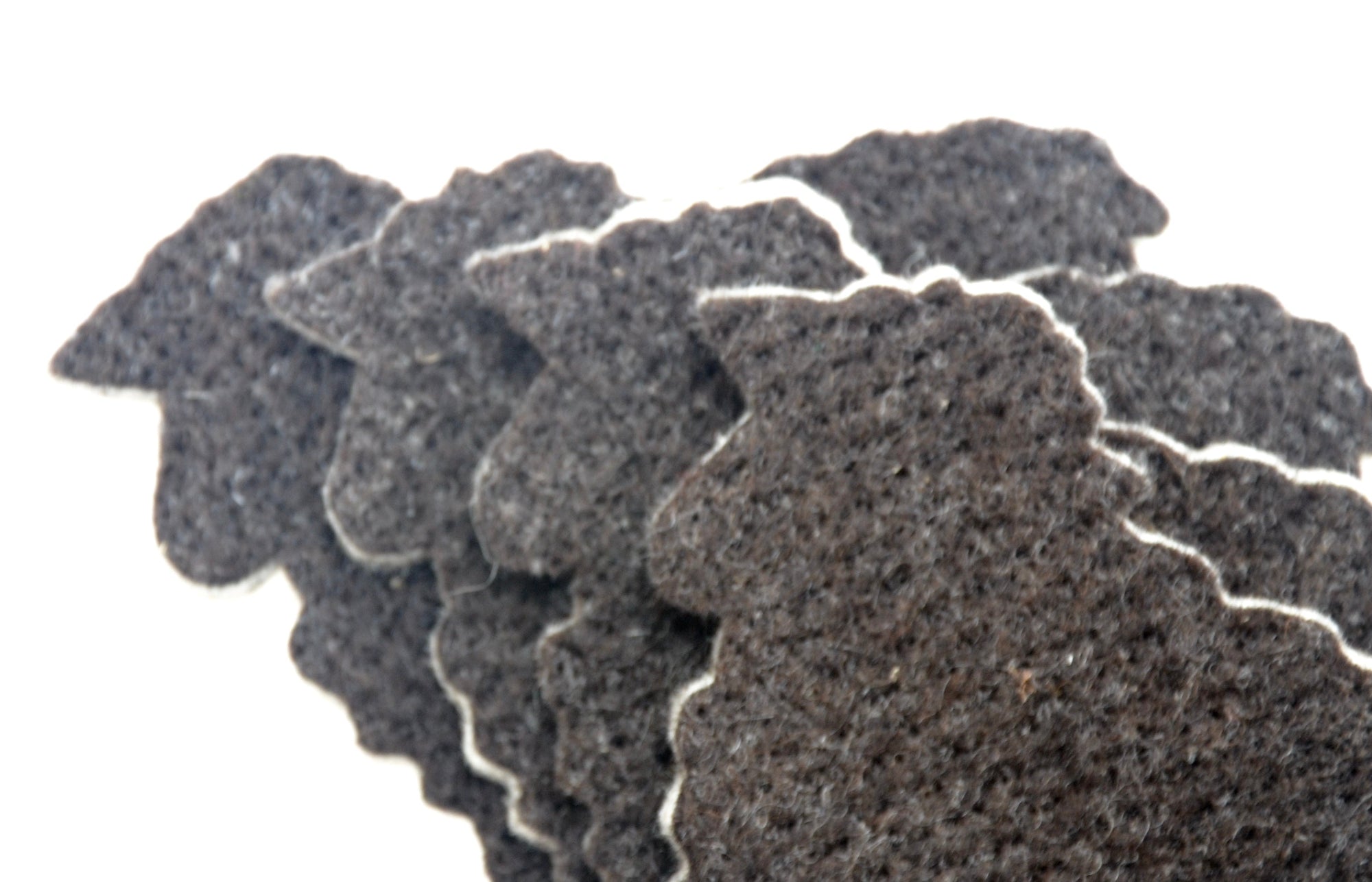 100% Wool, 4 Sheep Coaster Blanks