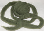 ENGLISH IVY- American Farm Wool - Medium Grade Wool Roving for Felting, Spinning, Weaving, Fiber Art