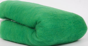 EMERALD GREEN- American Farm, Merino Wool Batt- Needle Felting, Wet Felting, Spinning