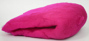 FLOWER POWER PINK- American Farm, Merino Wool Batt- Needle Felting, Wet Felting, Spinning