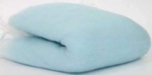 LITE BLUE- American Farm, Merino Wool Batt- Needle Felting, Wet Felting, Spinning