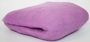 ORCHID- American Farm, Merino Wool Batt- Needle Felting, Wet Felting, Spinning