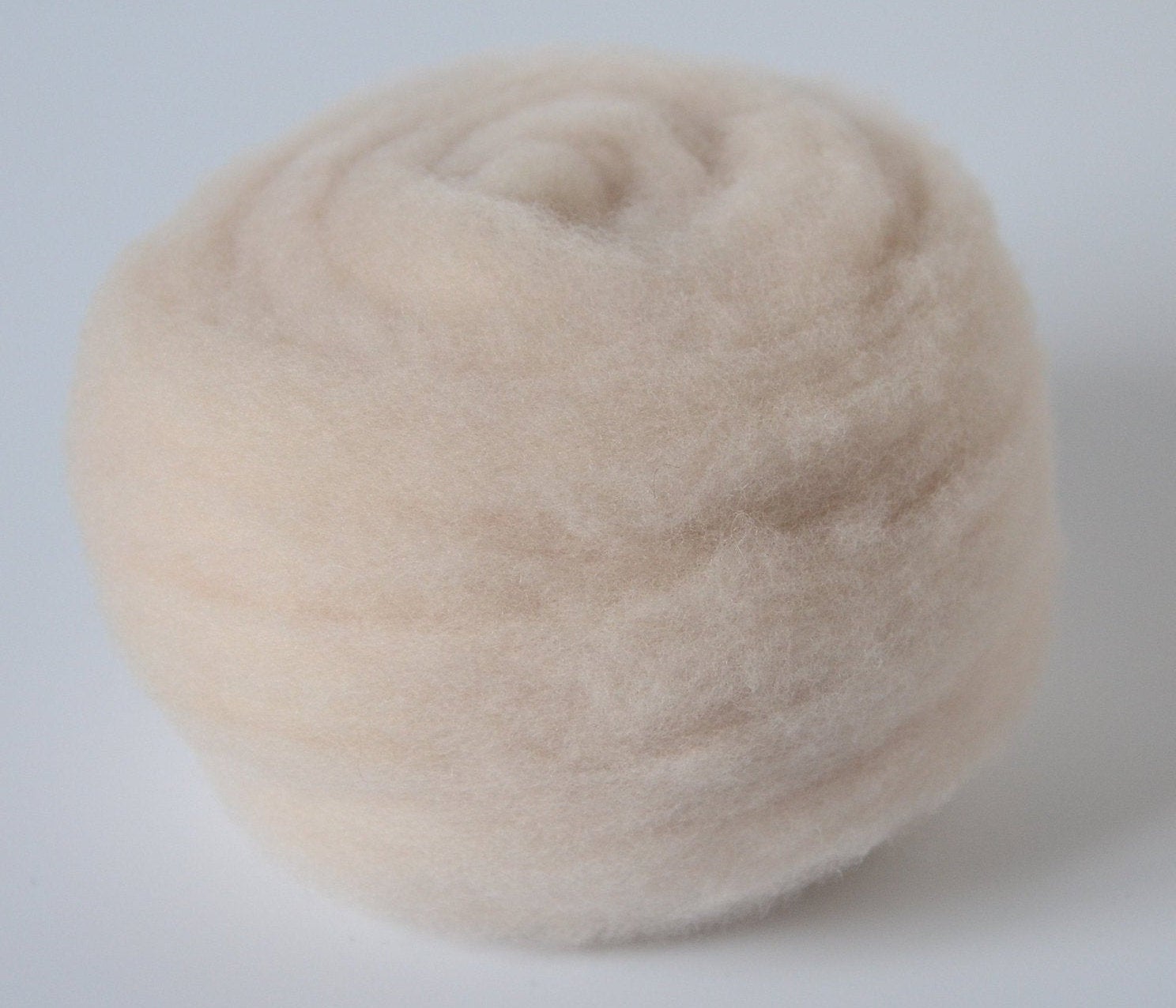 BEIGE- American Farm Wool- Merino Wool Roving for Felting, Spinning, Weaving, Fiber Art