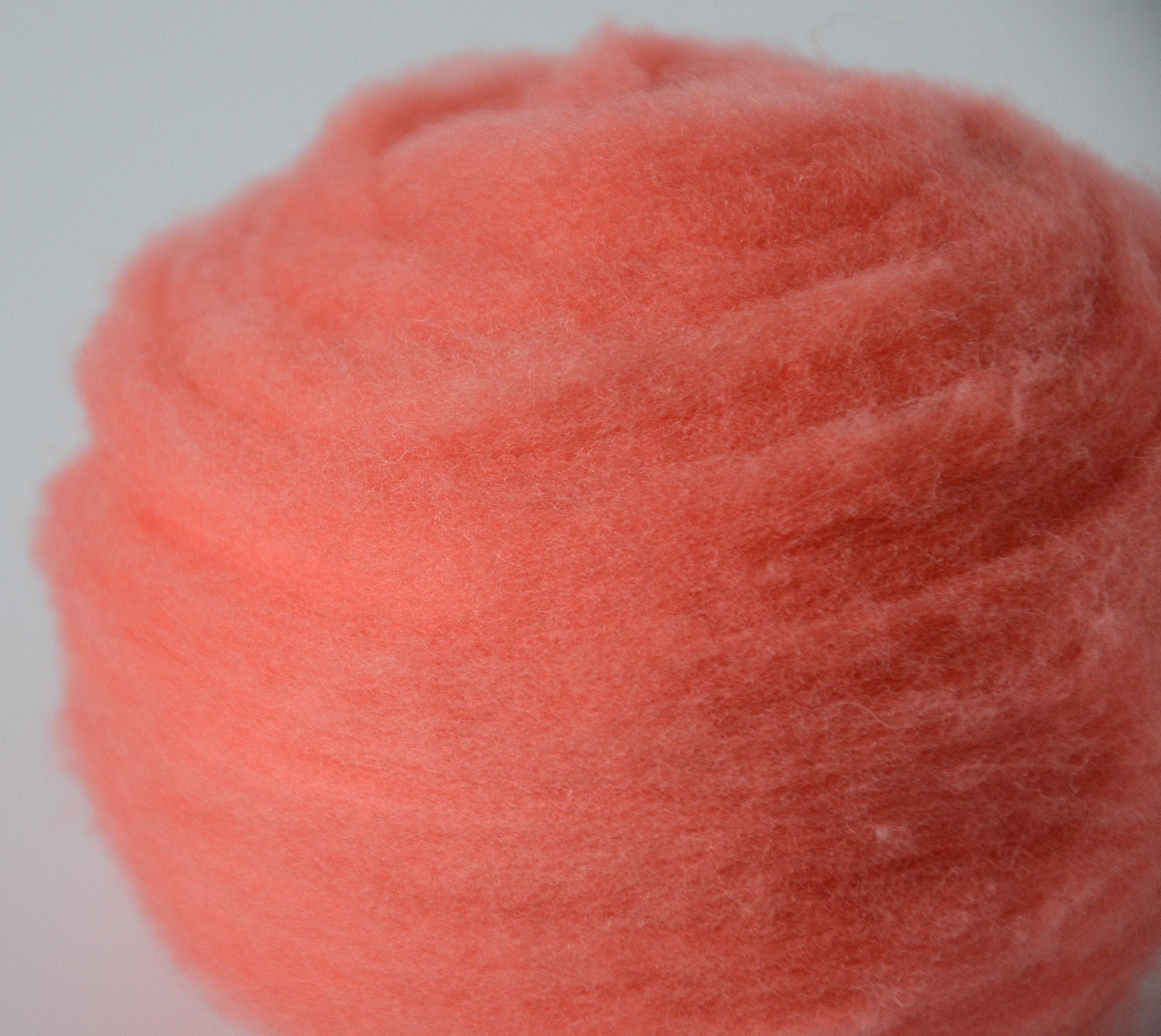 CORAL- American Farm Wool- Merino Wool Roving for Felting, Spinning, Weaving, Fiber Art