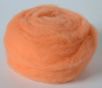 PEACH- American Farm Wool- Merino Wool Roving for Felting, Spinning, Weaving, Fiber Art