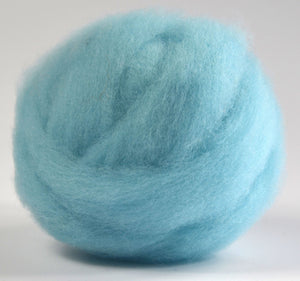 LITE BLUE- American Farm Wool- Merino Wool Roving for Felting, Spinning, Weaving, Fiber Art