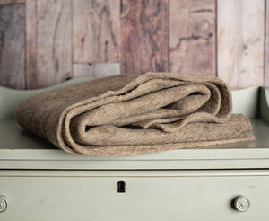 NATURAL BROWN- Kentucky Wool Prefelt, 2 X 3 ft.- for needle felting - craft backing made on a Feltloom from small farm wool