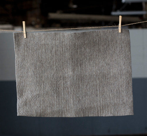 NATURAL BROWN- Kentucky Wool Prefelt, 18 X 24 in.- for needle felting - craft backing made on a Feltloom from small farm wool