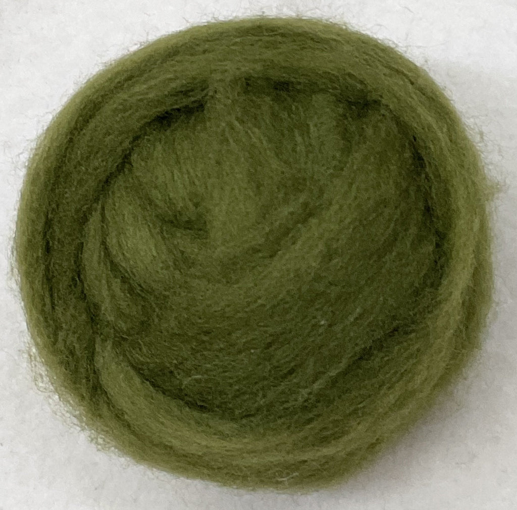 ENGLISH IVY- American Farm Wool - Medium Grade Wool Roving for Felting, Spinning, Weaving, Fiber Art